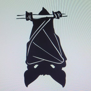 Bat Hanging Decal | Vinyl Car Decal | Window Decal | Laptop Decal | Vinyl Sticker