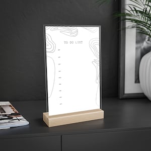 To-Do List For Desk Dry Erase Board Office Decor to do board For Task management Checklist prioritization tool tracking dry erae board