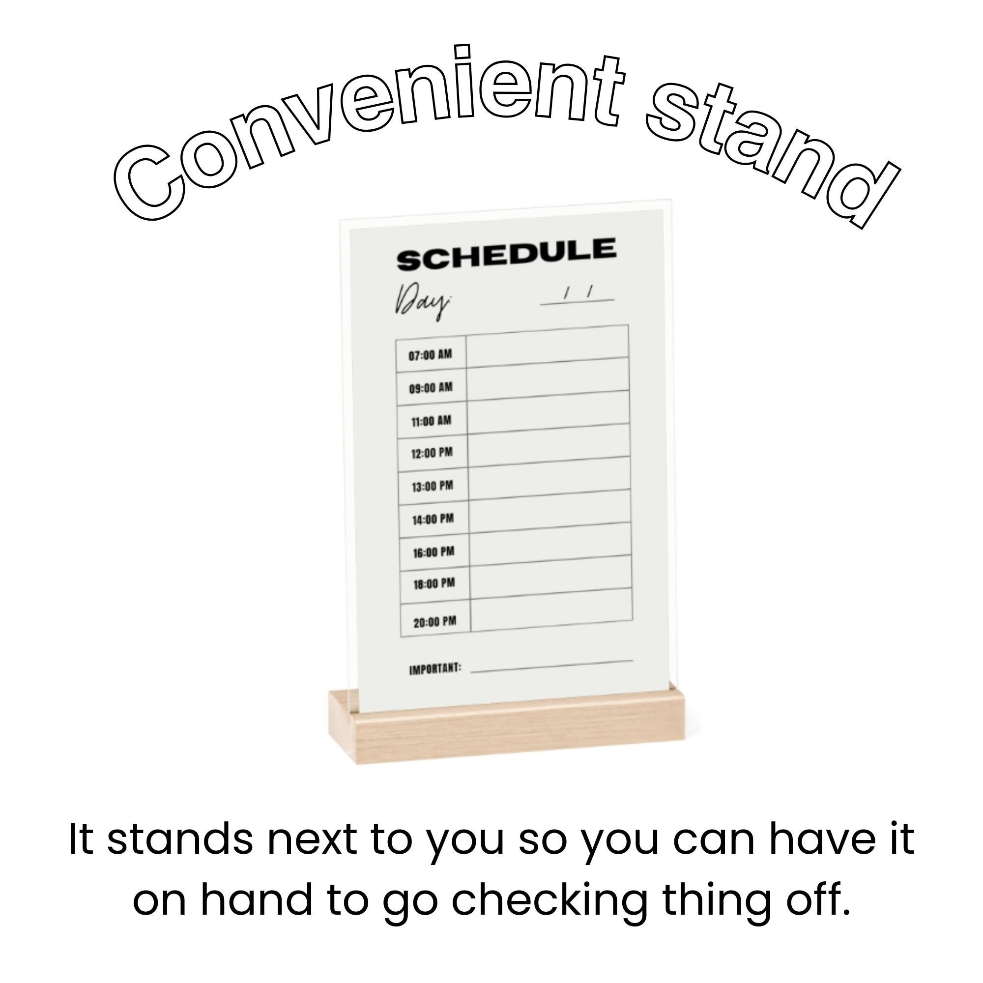 Daily Schedule for Desk Dry Erase Board Office Decor to Do Board for ...