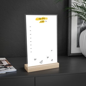 To-Do List For Desk Dry Erase Board Office Decor to do board For Task management Checklist prioritization tool tracking dry erae board