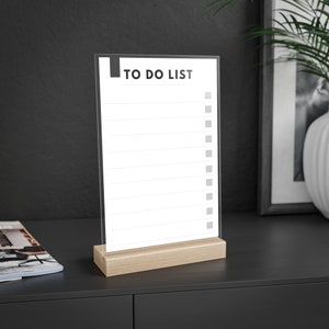 To-Do List For Desk Dry Erase Board Office Decor to do board For Task management Checklist prioritization tool tracking dry erae board
