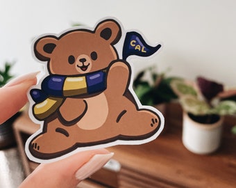 California Bear Sticker | Waterproof | Die Cut Sticker | College Sticker | California