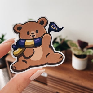 Californië draagt sticker | Waterdicht | Gestanste sticker | Universiteitssticker | Californië: