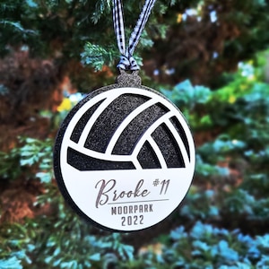 Volleyball ornament, volleyball  gift, volleyball season, team gift, personalized volleyball, coach gift
