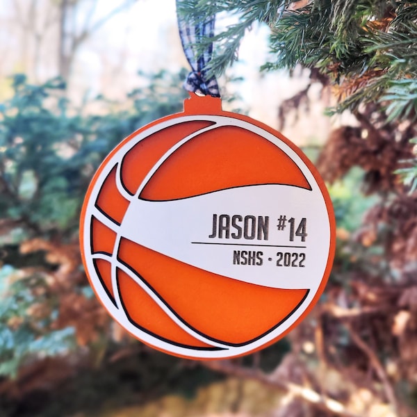 Basketball Ornament Etsy