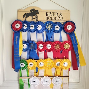 Personalized Horse Show Ribbon Holder: Equestrian Award Display