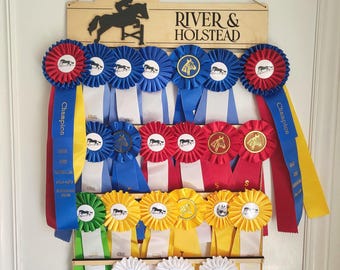 Personalized Horse Show Ribbon Holder: Equestrian Award Display