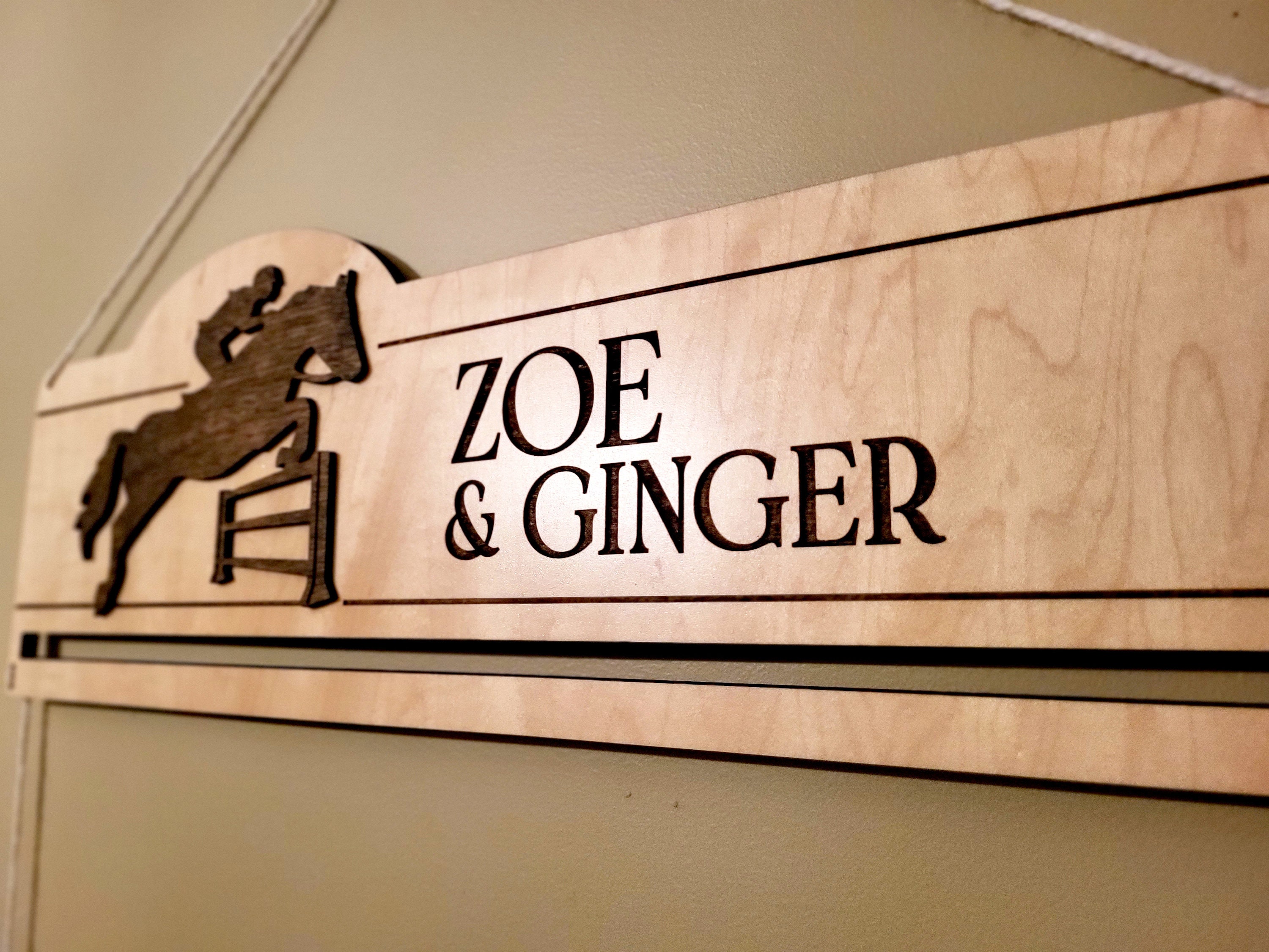 Custom Horse Show Ribbon Holder, Ribbon Display, Equestrian Ribbon Wall Hanging, Awards Holder