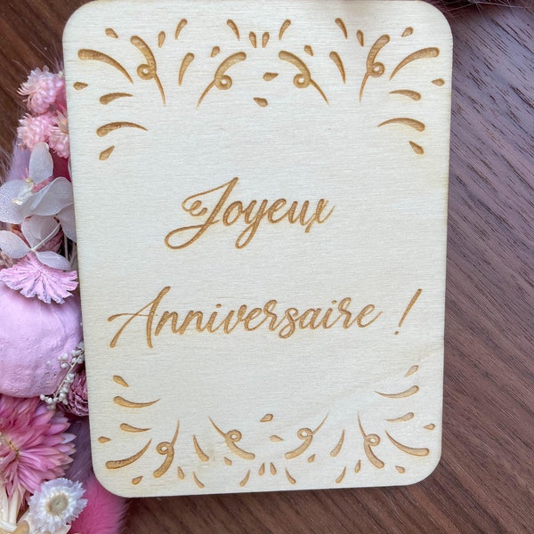 Carte joyeux anniversaire