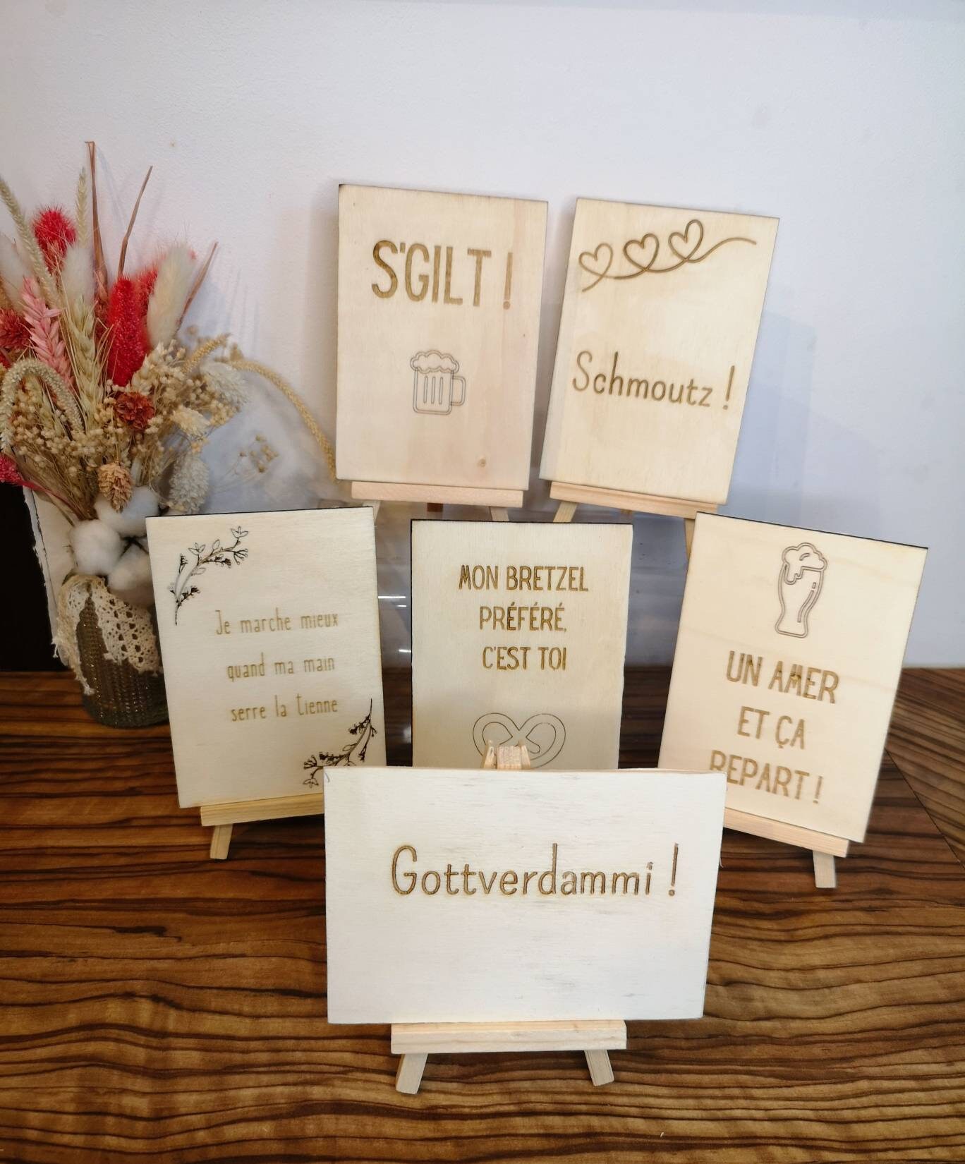 Carte Gravée à Message