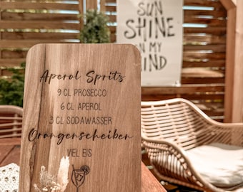 Laser file - SVG - incl. commercial license - small board - decorative board - drinks - cocktails - summer - souvenir - download - laser cut