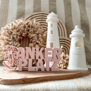 3D-Druck Datei -STL - 3MF - Bambu Studio - Schriftzug - Ankerplatz - maritim - Meer - Anker - Steuerrad - Spruch - Statement - zweifarbig