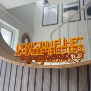 3D-Druck Datei -STL / 3MF - Bambu Studio - Schriftzug - Nichts tun führt zum allerbesten irgendwas - Winnie Pooh - positiv - Statement