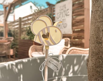 STL+3MF 3D printing file + PDF printing template including commercial license - flower plug - bee - balloon light - LED - luminous - pendant