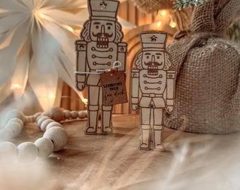 SVG + PDF print template including small commercial license - balloon light - nutcracker - magical Christmas - Christmas - gift tag