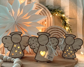 SVG + PDF print template including commercial license - Balloon light - Angel - Guardian angel - Lucky charm - Gift - Bundle - Download