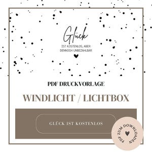 Archivo - plantilla de linterna, caja de luz, bolsa de luz o similar - 'La felicidad es gratis - Plantilla PDF A4 para descargar e imprimir usted mismo