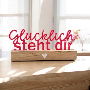 3D-printbestand inclusief commerciële licentie - STL - 3MF - Bambu Studio - Blokinzetstuk - Geluk past bij jou - positiviti - belettering