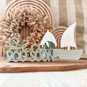 Fichier d'impression 3D - STL - 3MF - Bambu Studio - lettrage - Sea you soon - maritime - mer - ancre - volant - dicton - déclaration - bicolore