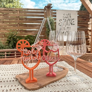 Archivo de impresión 3D STL con licencia comercial - 3MF Bambu Studio - Bebida - Vaso - Pajita - Saludos - Aperol - Regalo - Recuerdo - Impresión 3D