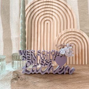 Archivo de impresión 3D - STL - 3MF - Bambu Studio - Lettering - Si quieres ser bella tienes que reír - Corazón - Flores secas -