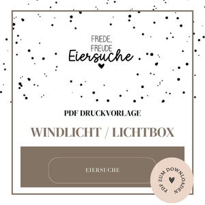 Archivo - Plantilla de linterna, caja de luz, bolsa de luz o similar - 'Peace, Joy Egg Hunt' - Plantilla PDF A4 para descargar e imprimir usted mismo