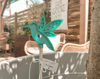 STL+3MF 3D printing file + PDF printing template including commercial license - flower plug - hummingbird - balloon light - LED - luminous - pendant