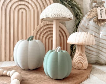 STL + 3MF 3D printing including commercial license - pumpkin - pumpkins - autumn - autumn decoration - heart - two-colored - bundle of 2
