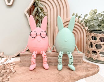 Archivo de impresión 3D STL - 3MF que incluye una pequeña licencia comercial - Oskar Osterklug - Buddy - Conejito de Pascua - Gafas - Pascua - Decoración - Alambre para manualidades - Nariz