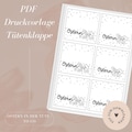 Print template including commercial license - File - Bag flap - Easter - Easter in a bag / togo - PDF template for downloading and self-printing