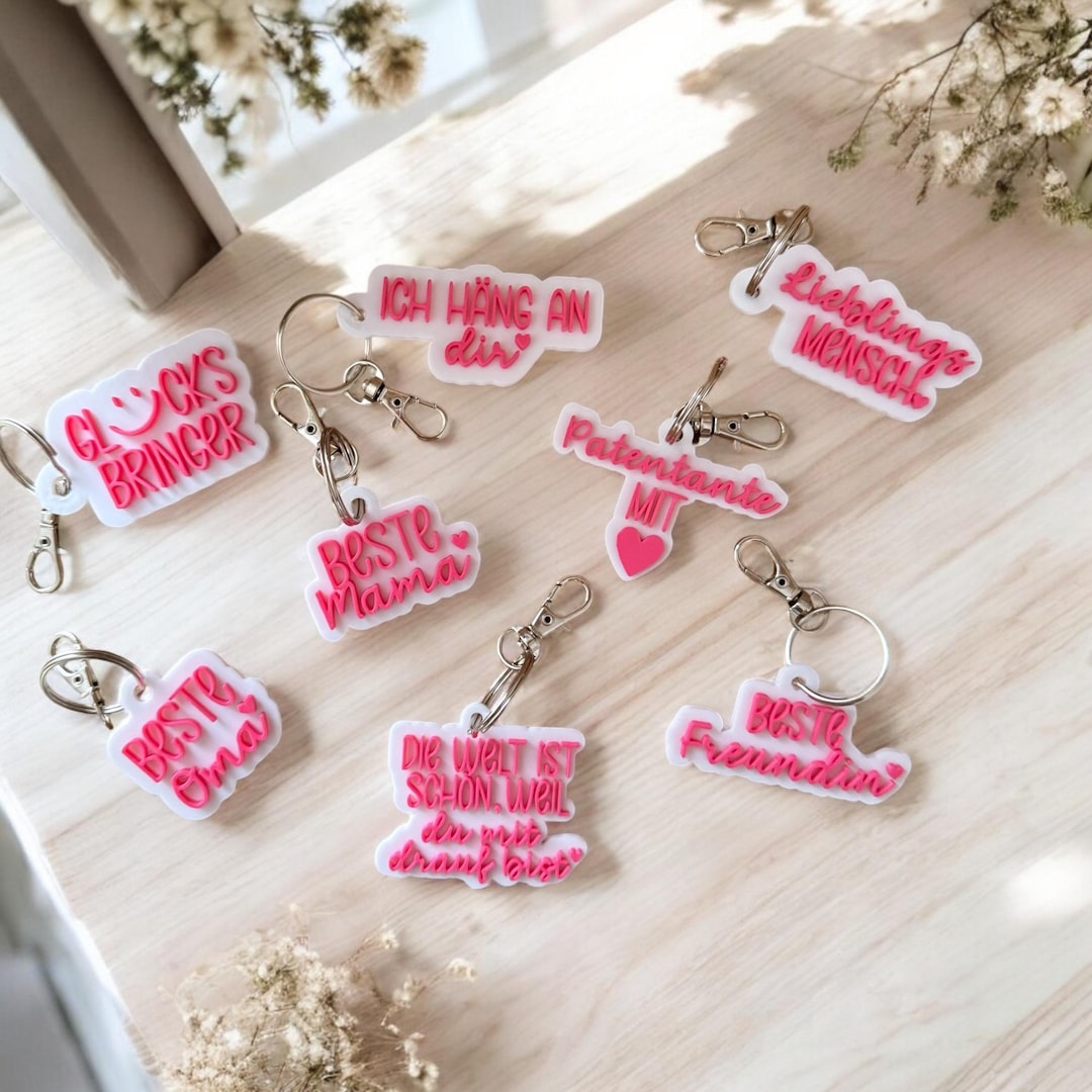 3D Printing File (STL) - 3MF Bambu Studio - Keychains - Bundle - 8