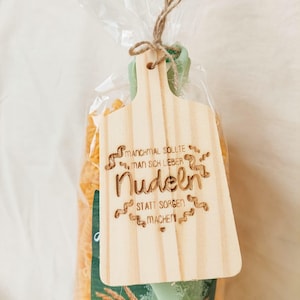 Laserdatei - SVG - inkl. Gewerbelizenz - Brettchen - Dekobrett - Küchen - Nudeln statt Sorgen  - Geschenk Mitbringsel -  Download - Lasercut