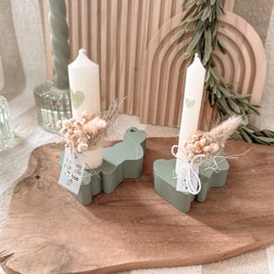 File di stampa 3D (STL) - 3MF Bambu Studio - Portacandele - Conigli - due misure - Candele per albero - Candele - Pasqua - Coniglietto pasquale