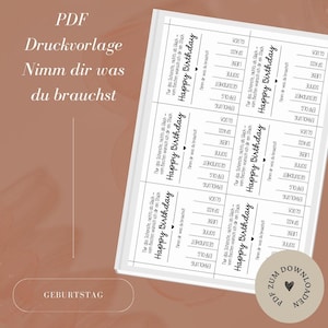 Bestand - Neem mee wat je nodig hebt - Verjaardag - Gelukkige Verjaardag - Cadeaubon - Souvenir - A4 - PDF-sjabloon downloaden en zelf afdrukken