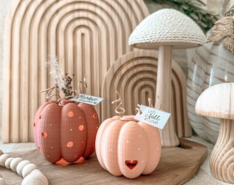 Impression 3D STL + 3MF incluant une licence commerciale - citrouille - citrouille illuminée - automne - ballon lumineux - décoration d'automne - cœur - LED - lot de 2
