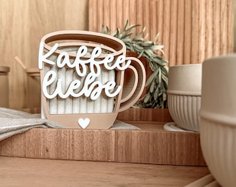 STL + 3MF 3D-printbestand inclusief een kleine commerciële licentie - Onderzetter - Koffie - Koffieliefde - Koffiepauze - Keuken - Decoratie - Drankje