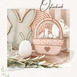 Laserdatei - SVG - inkl. Gewerbelizenz - Ostern - Osterkorb - Hase - Geldgeschenk - Mitbringsel - Frohe Ostern - Download - Laser