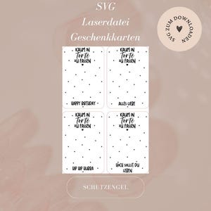 SVG Datei inkl. Gewerbelizenz - Datei - Geschenkkarte -  Geburtstag - Birthday - Kaum in Torte zu fassen  - Download - Lasercut