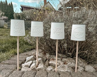 STL + 3MF 3D-Druck Datei inkl. kleiner Gewerbelizenz - Windlicht - Solarlampe - Set GOODVIBES - Garten - LED-Licht - Deko  - Gartenlicht