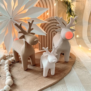 STL + 3MF 3D-Druck inkl. Gewerbelizenz - Elch -  Rentier -  Red Nosed Reindeer - Deko - Weihnachten - Ballonlicht - Bundle - Trio
