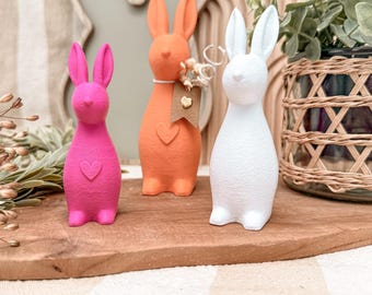 STL + 3MF 3D printing file including a small commercial license - Easter - Easter bunny - Rabbit - Bunny - Decoration - Heart