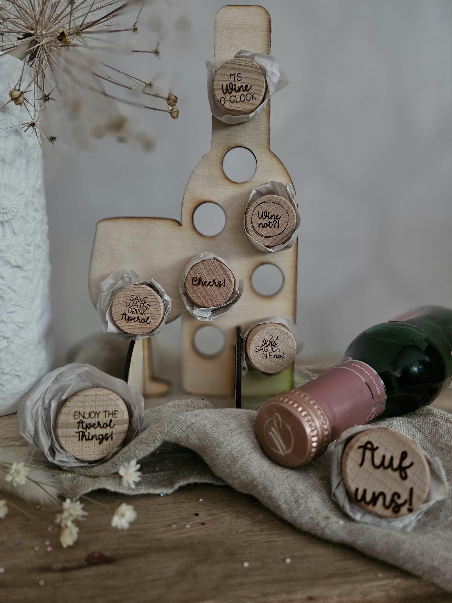 Wein korken karte
