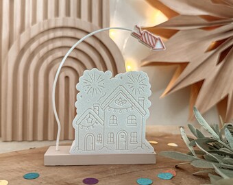 STL + 3MF 3D print + PDF print file incl. commercial license - New Year's Eve - New Year's Day - House - Happy New Year - Balloon light - Decoration - Gift