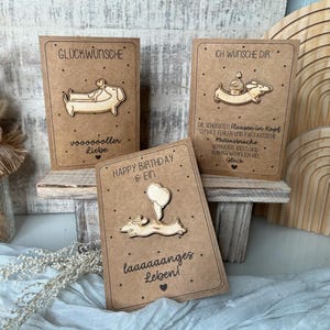 File + SVG incl. business license - Birthday - Dachshund - Happy Birthday - PDF template for downloading and self-printing - + &#39;pendant&#39; - Laser