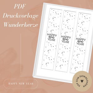 File - Scintille - Capodanno - Capodanno - 'Felice Anno Nuovo' - A4 - Modello PDF da scaricare e stampare autonomamente