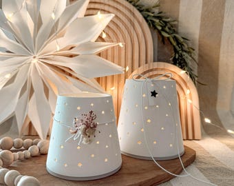 STL+3MF 3D printing + PDF print file including commercial license - Lantern - LED light - Outdoor/Indoor - Light show - Stars - Pendant