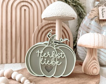 Impression 3D STL + 3MF incluant une licence commerciale - citrouille - citrouille lumineuse - automne - amour d'automne - lumière de ballon - décoration - coeur - LED