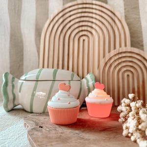 File di stampa 3D STL con licenza commerciale - 3MF Bambu Studio - Cupcake - Muffin - Palloncino - Compleanno - Torta - piccola - due pezzi - latta