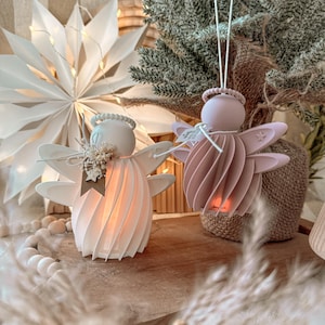 STL + 3MF 3D printing including small commercial license - Guardian angel - Angel - Balloon light - LED light - Decoration - Pendant - Christmas tree ball