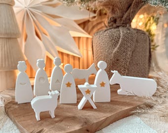 Impresión 3D STL + 3MF con licencia comercial limitada - Figuras del Belén - Grandes y pequeñas - Belén navideño - Navidad - Escena del Nacimiento